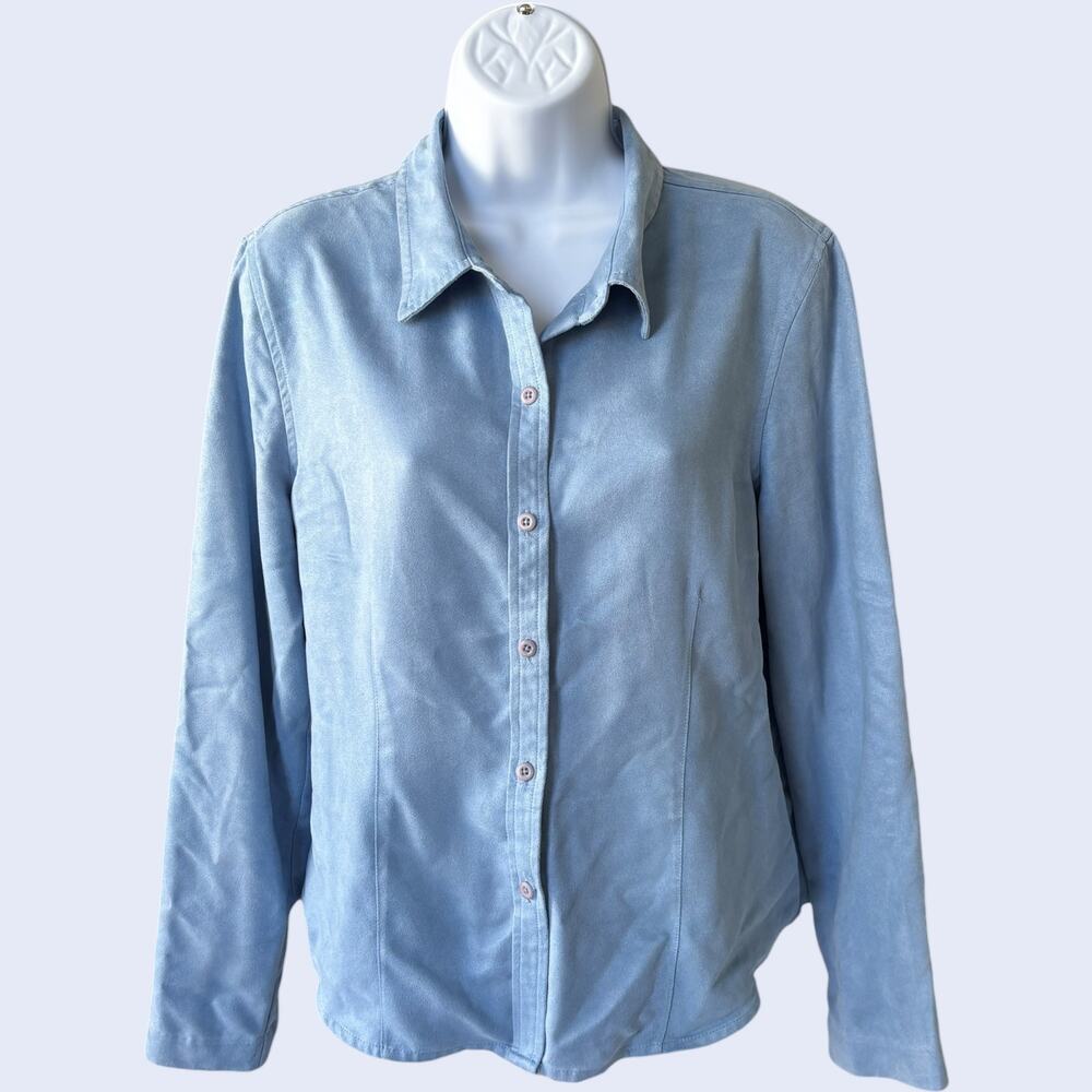 Petite Sophisticate 14 Classic Button-Up Blue Regular